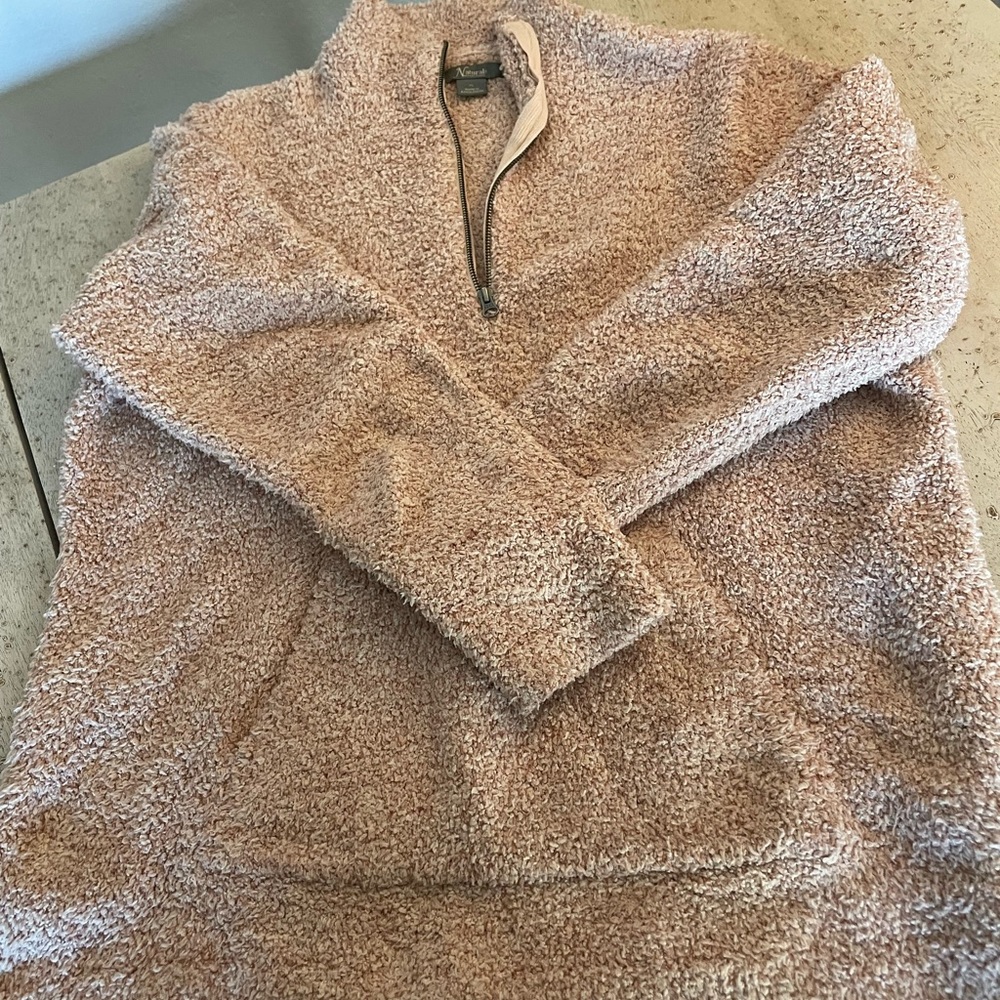 Oversized Fuzzy Half Zip